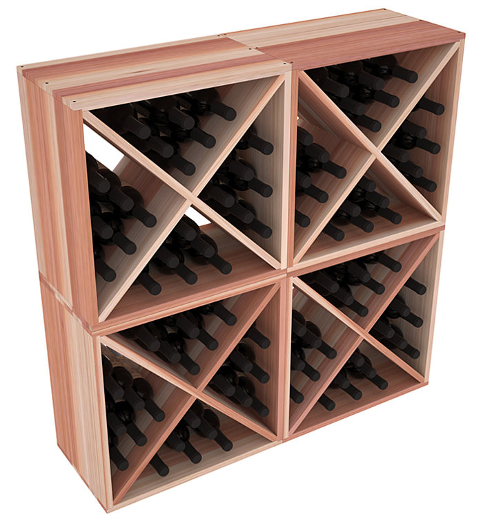 Karnes 96 Bottle Floor Wine Bottle Rack